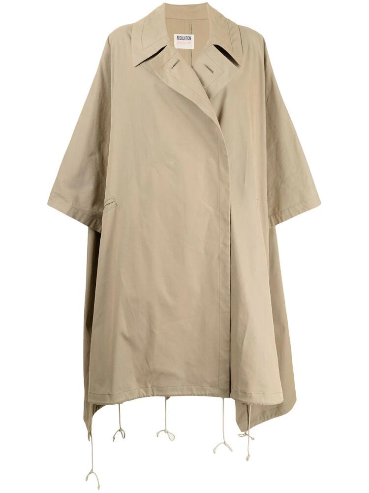 Yohji Yamamoto oversized trench coat - Brown Cover