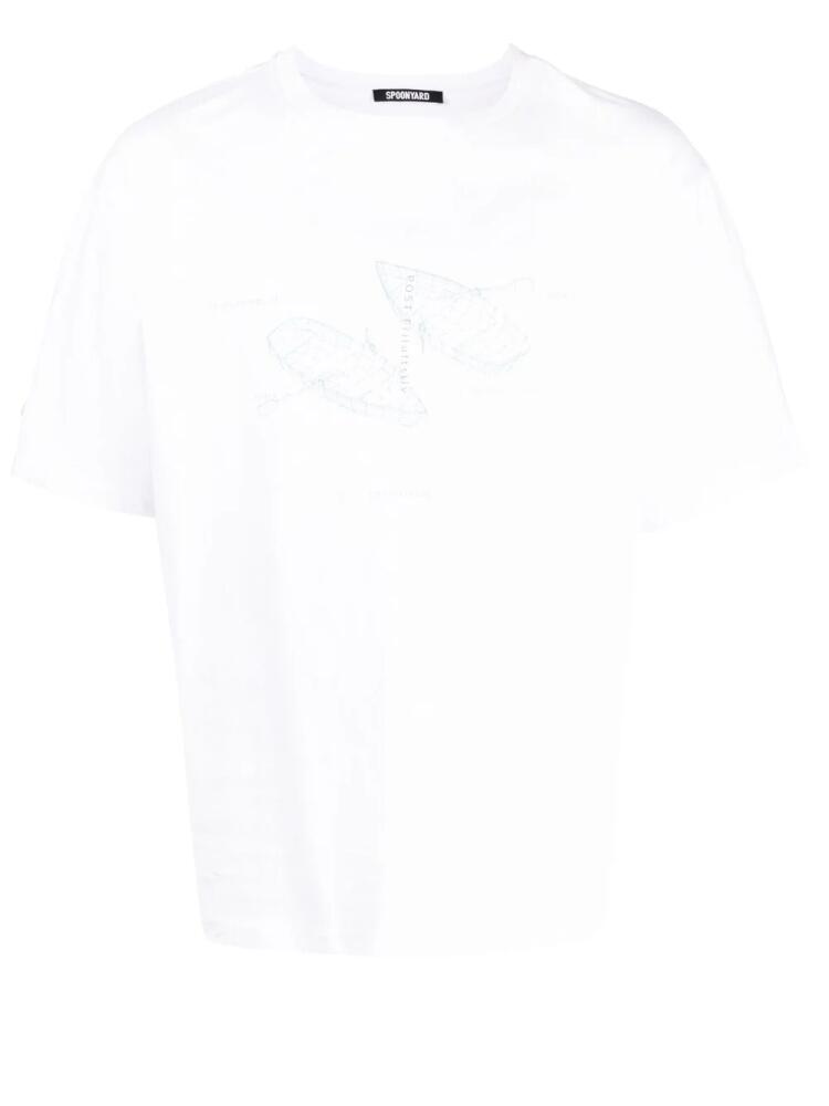 Spoonyard graphic-print short-sleeve T-shirt - White Cover