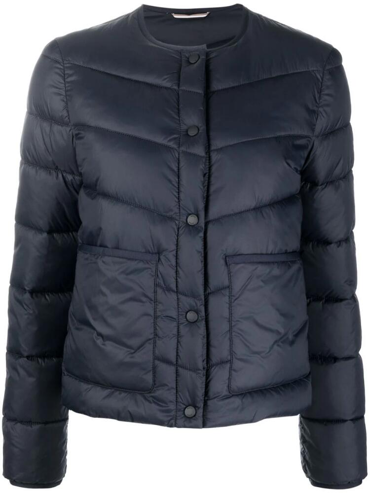 BOSS collarless padded jacket - Blue Cover