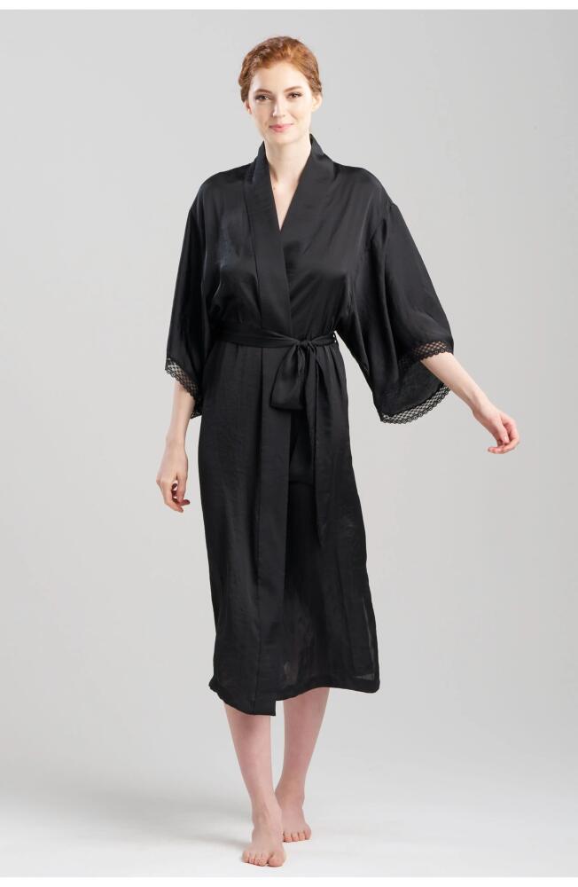 Natori Ashley Icon Robe w/ Lace in Black Cover