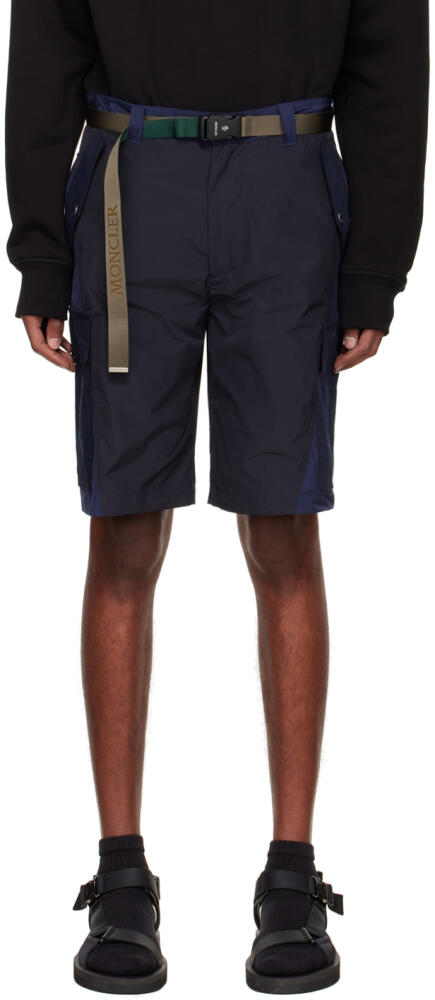 Moncler Navy Polyester Shorts Cover