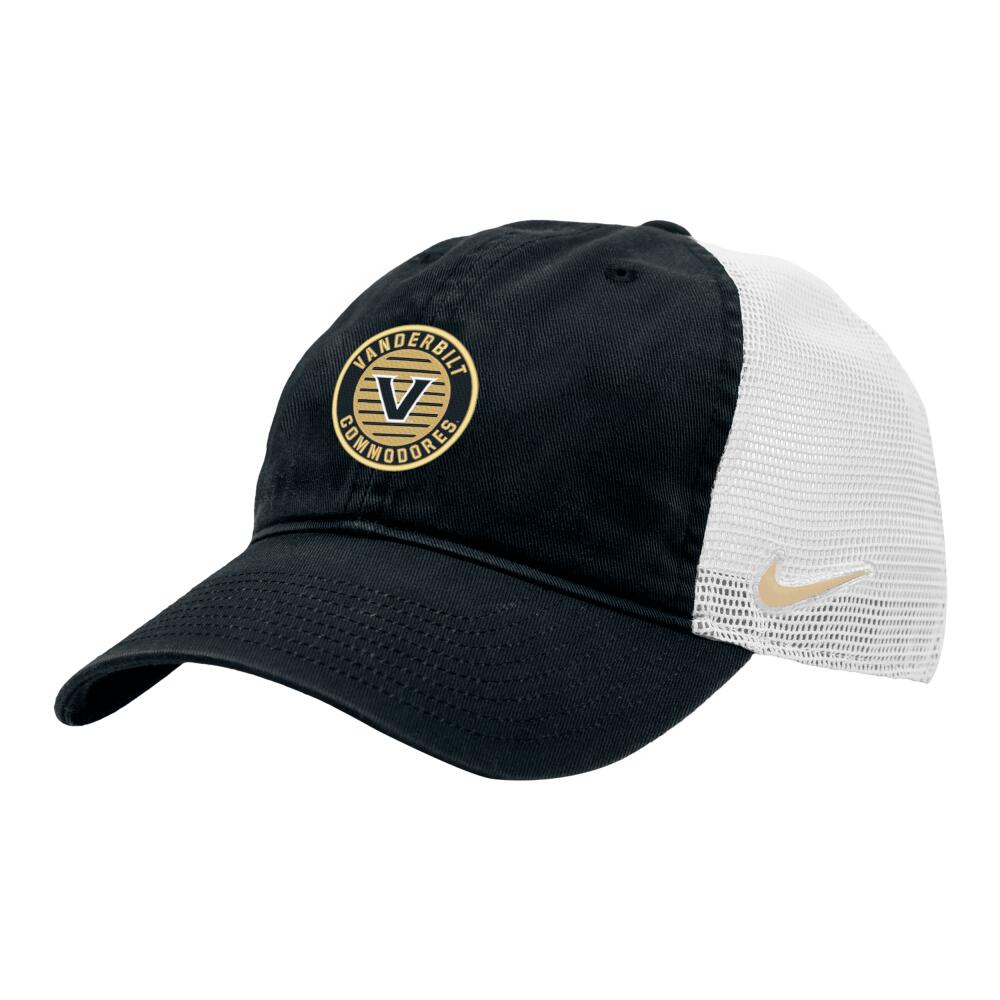 Vanderbilt Heritage86 Nike Unisex College Trucker Hat in Black Cover