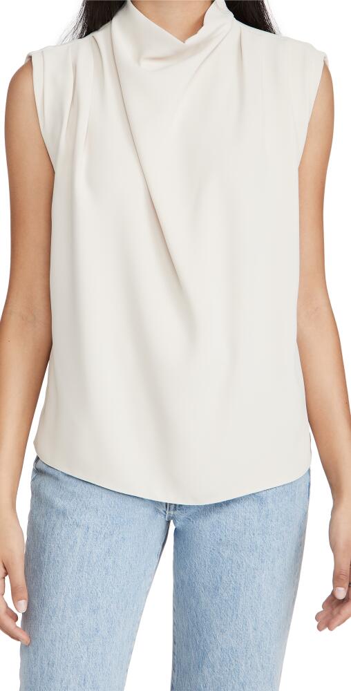 Amanda Uprichard Sleeveless Fabienne Top Bone Cover