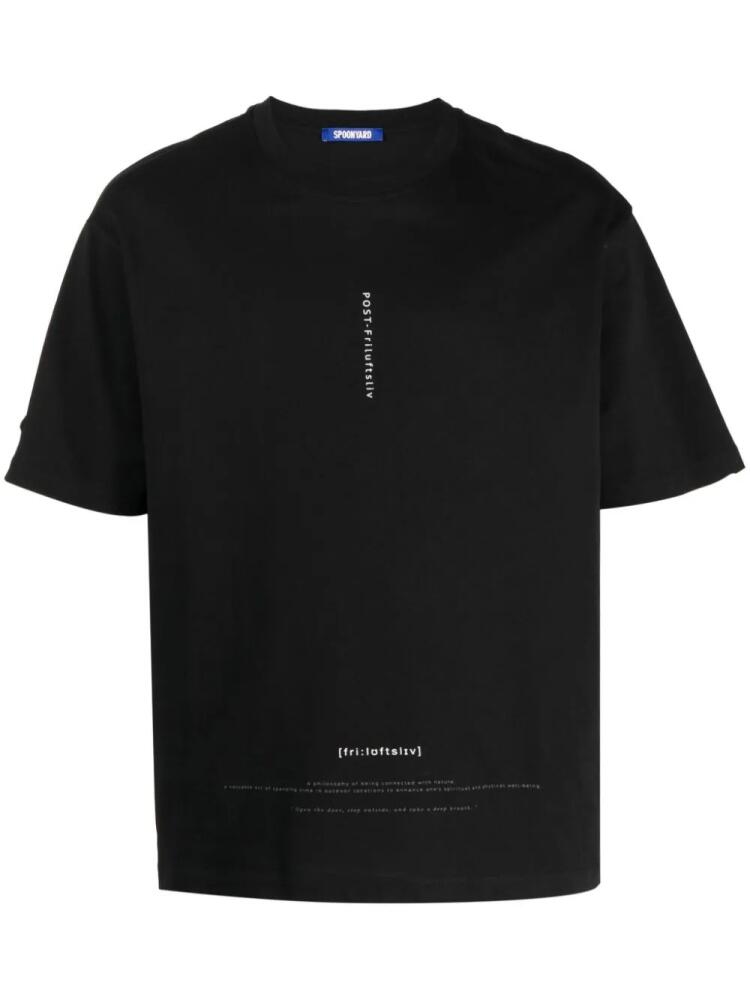 Spoonyard photograph-print short-sleeve T-shirt - Black Cover