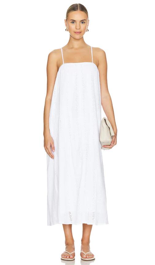 Seafolly Broderie Maxi Dress in White Cover