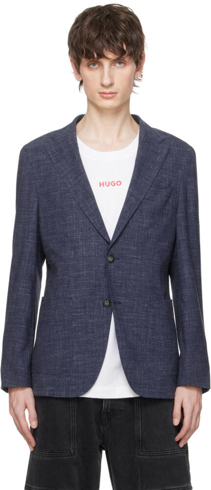 BOSS Blue Slim-Fit Blazer Cover