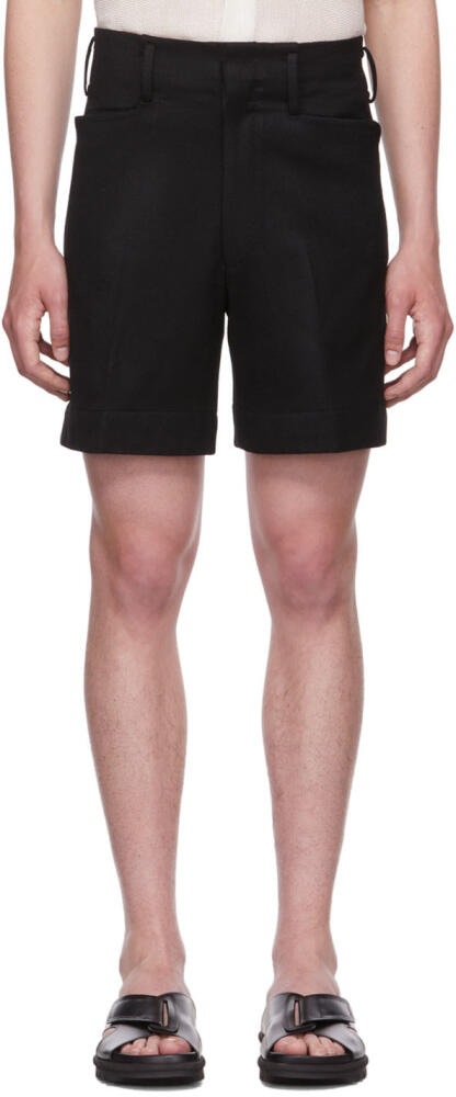 Factor's Black Wool Shorts Cover