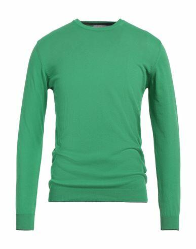 Grey Daniele Alessandrini Man Sweater Green Cotton Cover