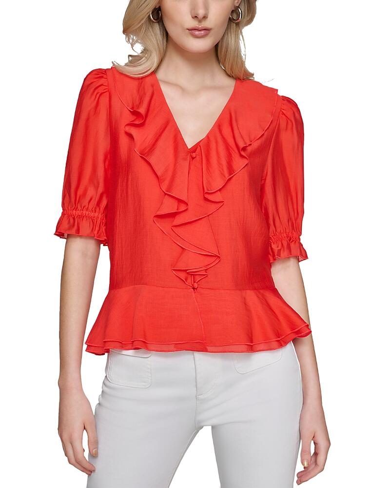 Karl Lagerfeld Paris Ruffled Blouse Cover