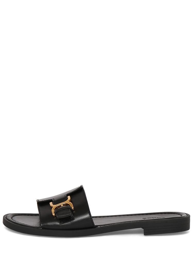 CHLOÉ 10mm Marcie Leather Flat Slides Cover