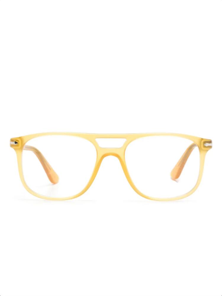 Persol pilot-frame translucent glasses - Yellow Cover