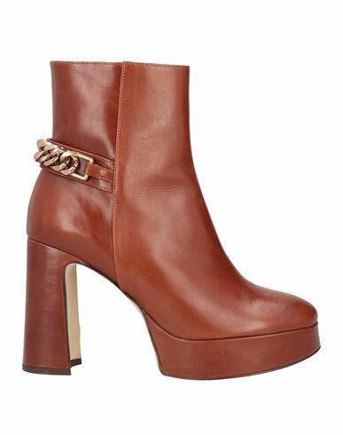 Bruno Premi Woman Ankle boots Tan Soft Leather Cover