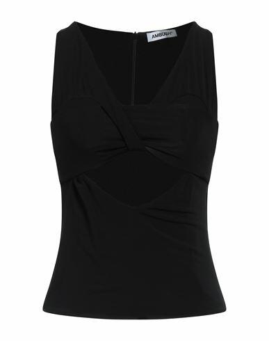 Ambush Woman Top Black Viscose, Elastane Cover