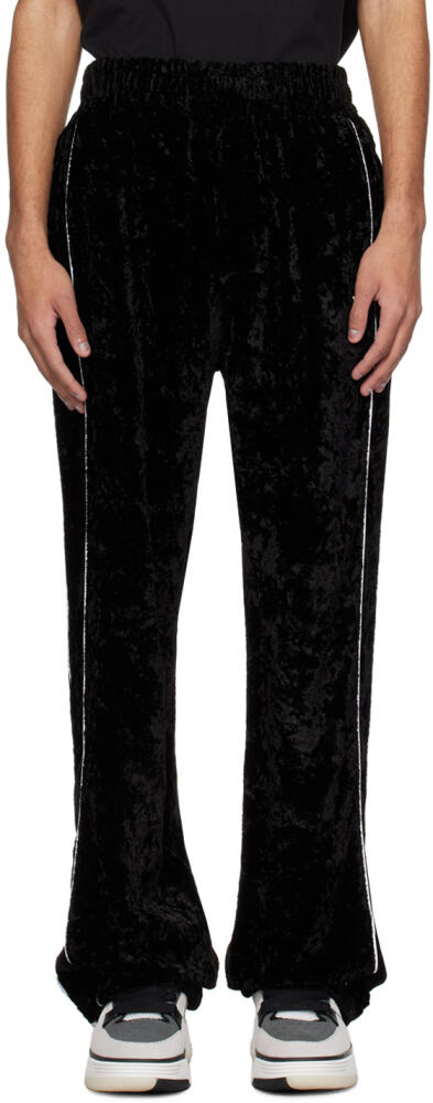 AMIRI Black Velvet Sweatpants Cover