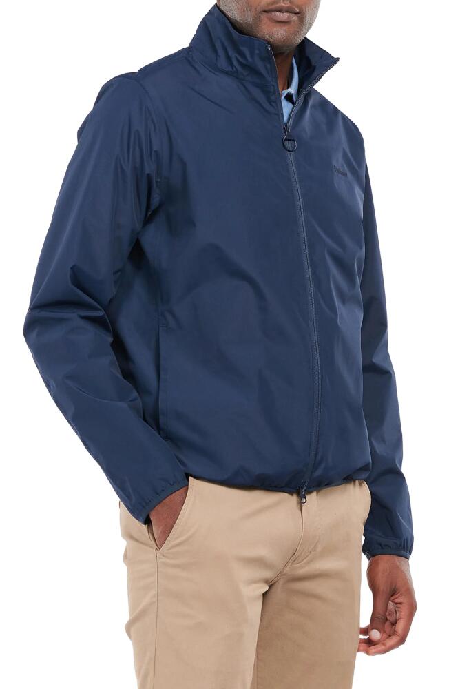 Barbour Korbel Zip-Up Rain Jacket in Navy Cover