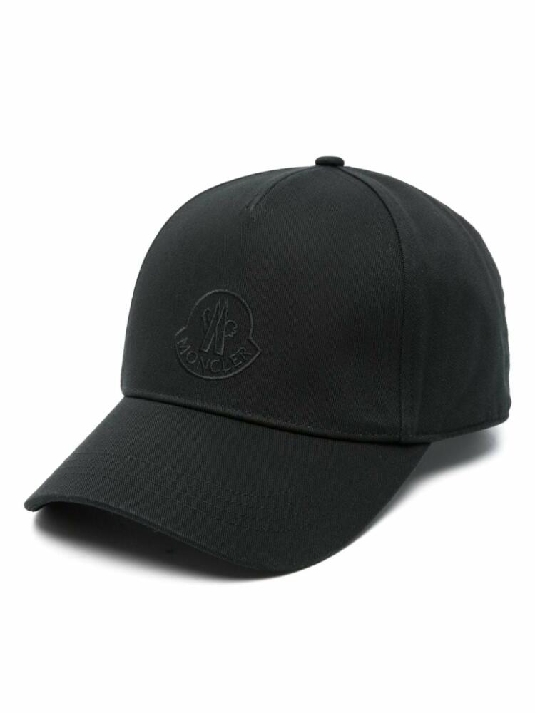 Moncler logo-embroidered baseball cap - Black Cover