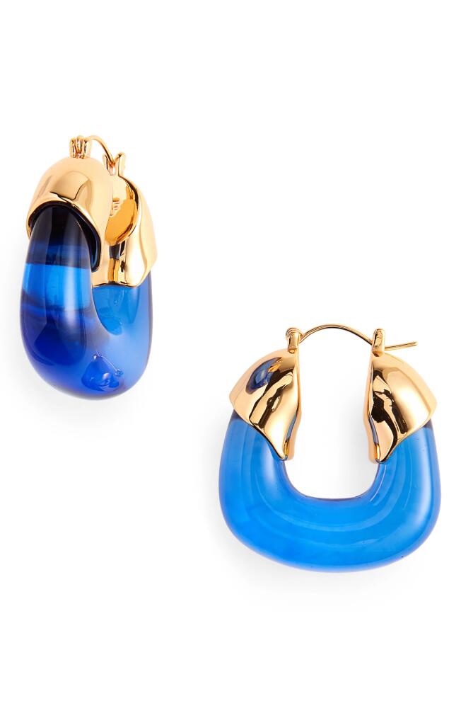 Lizzie Fortunato Electric Organic Hoop Earrings in Blue Cover