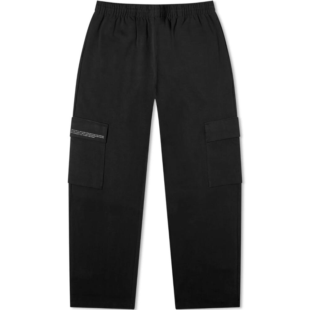 Pangaia Double Jersey Cargo Pant in Black Cover