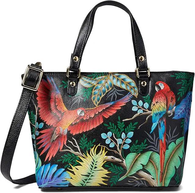 Anuschka Medium Tote 693 (Rainforest Beauties) Handbags Cover