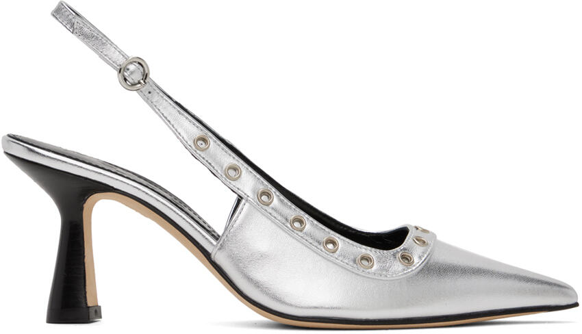 Aeyde Silver Isotta Heels Cover