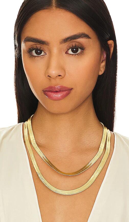 Demarson Lisa Necklace in Metallic Gold Cover