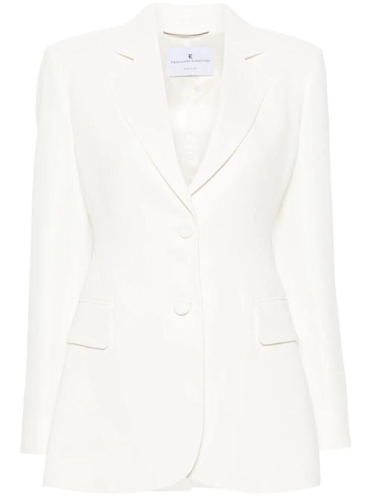 Ermanno Scervino single-breasted crepe blazer - White Cover