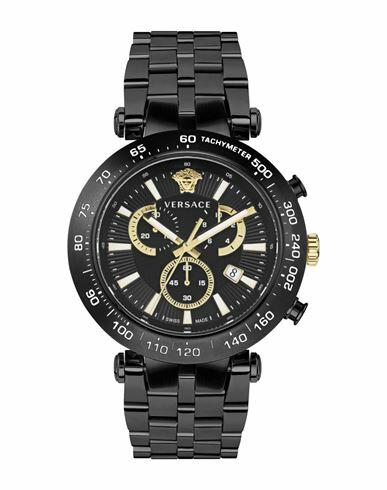 Versace Bold Chrono Bracelet Watch Man Wrist watch Black Stainless Steel Cover