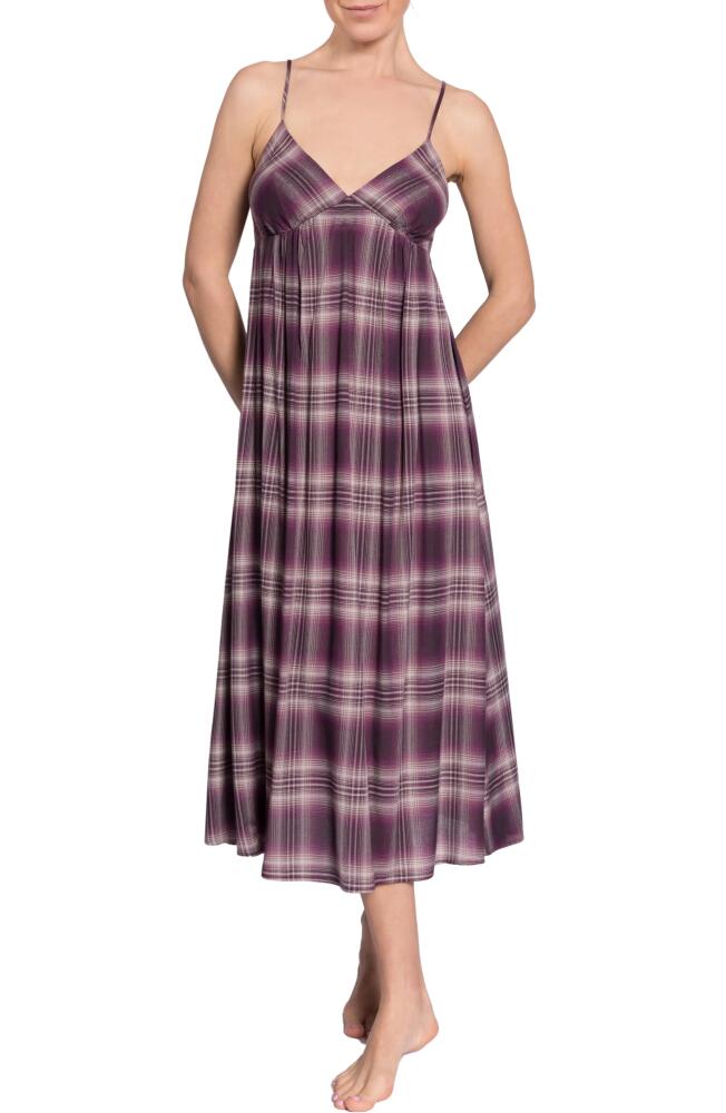 Everyday Ritual Olivia Nightgown in Plum Plaid Cover