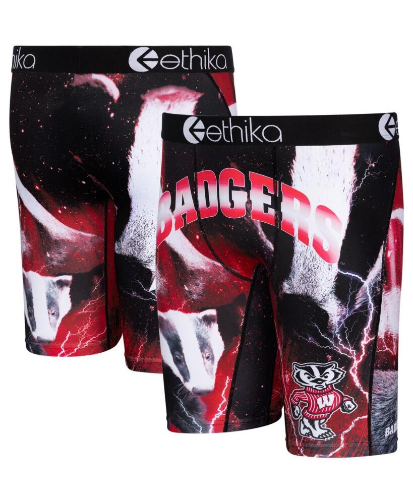 Men's Ethika Red Wisconsin Badgers Spirit Boxer Briefs - Red Cover