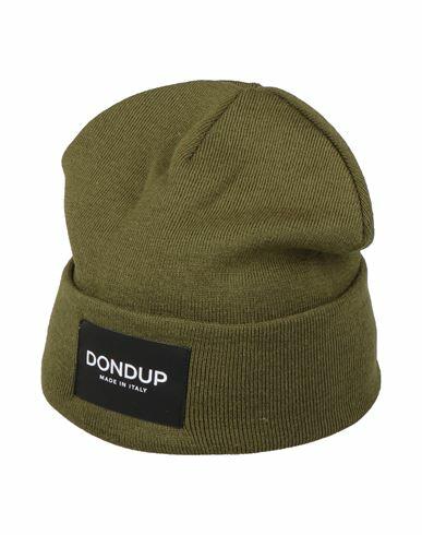 Dondup Man Hat Military green Wool, Acrylic Cover