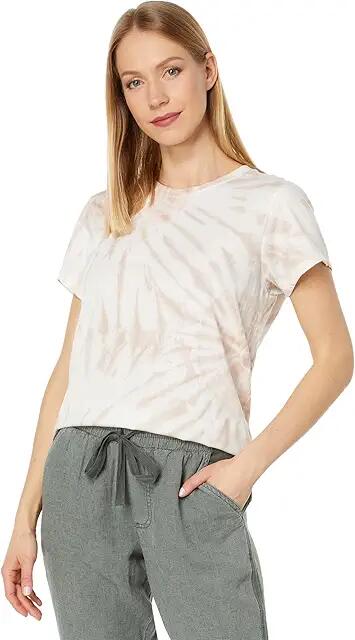 Splendid Danielle Short Sleeve Tee (Pink Sand Tie-Dye) Women's Clothing Cover