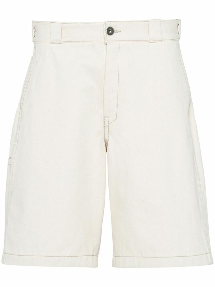 Prada Bull denim bermuda shorts - Neutrals Cover