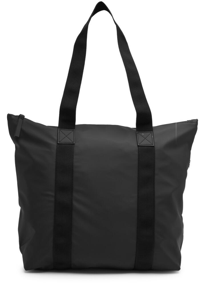 Rains Rush Rubberised Tote - Black Cover