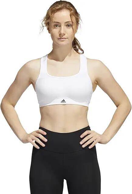 adidas Tailored Impact Training High Support Bra (White/Black) Women's Bra Cover