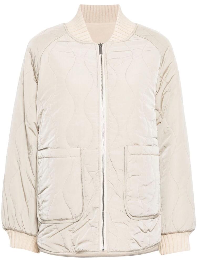 Varley Reno quilted reversible bomber jacket - Neutrals Cover