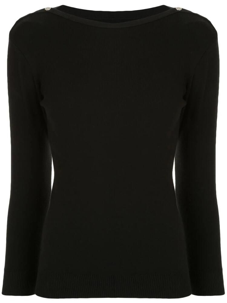 agnès b. Badiane boat neck jumper - Black Cover