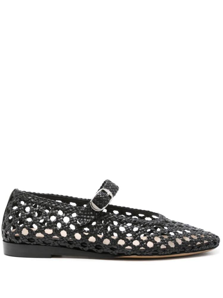 Le Monde Beryl woven-leather ballerina shoes - Black Cover