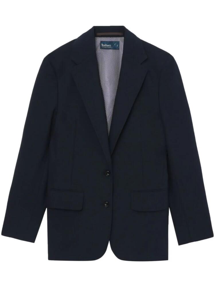 Kolor single-breasted panelled blazer - Blue Cover