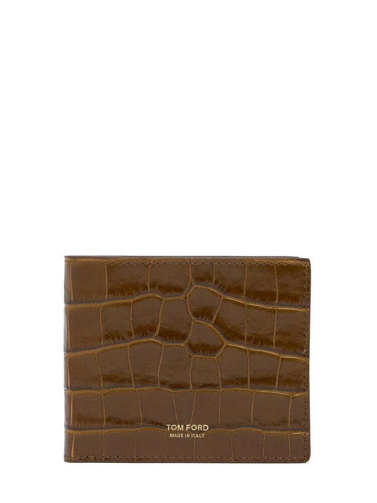 TOM FORD Shiny Croc Embossed Bifold Wallet Cover