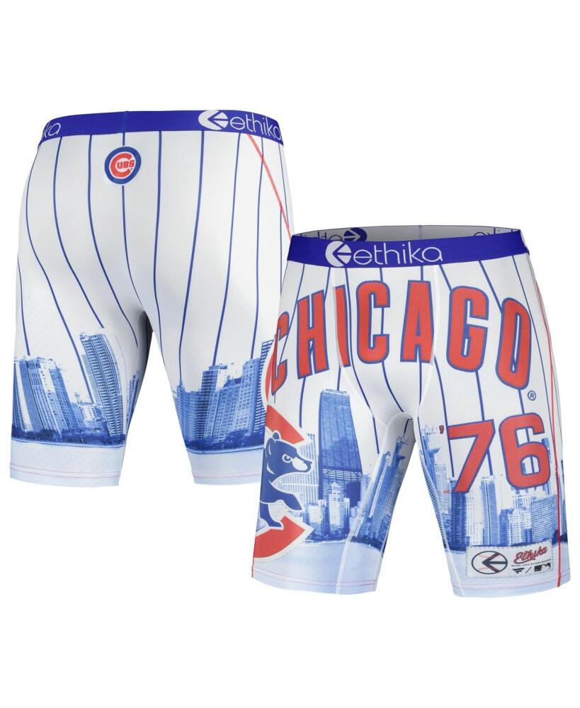 Men's Ethika White Chicago Cubs Jerseys cape Boxer Briefs - White Cover