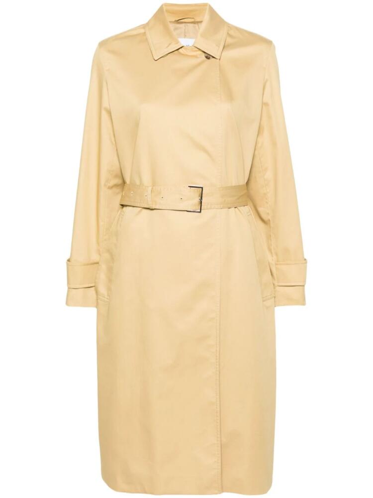 Calvin Klein cotton twill trench coat - Yellow Cover