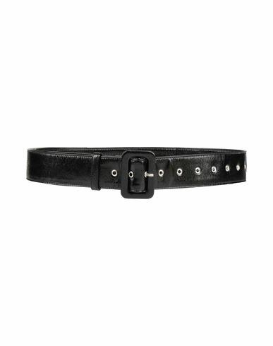 Dries Van Noten Woman Belt Black Soft Leather Cover