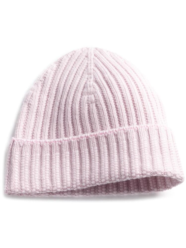 Barrie ribbed-knit cashmere beanie - Pink Cover