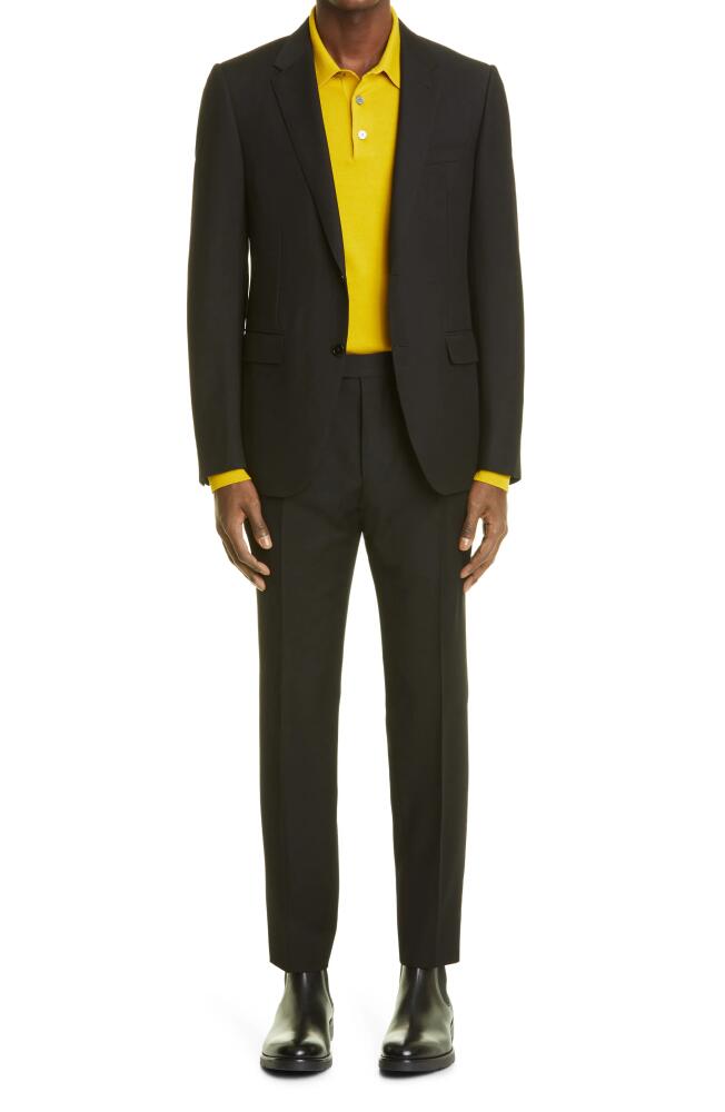 ZEGNA Achillfarm City Wool Suit in Blk Sld Cover