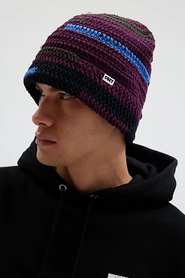 OBEY Fairmount Crochet Beanie in Purple Cover