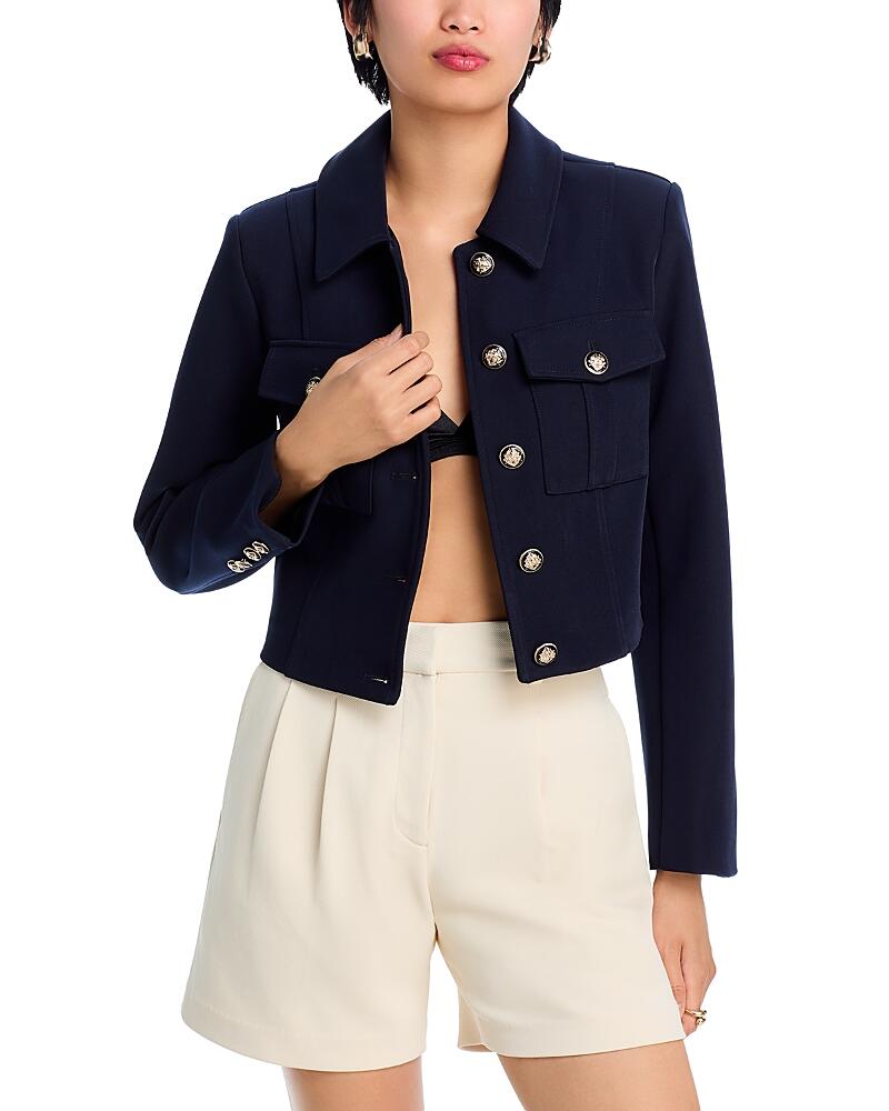 Avec Les Filles Cropped Military Jacket Cover