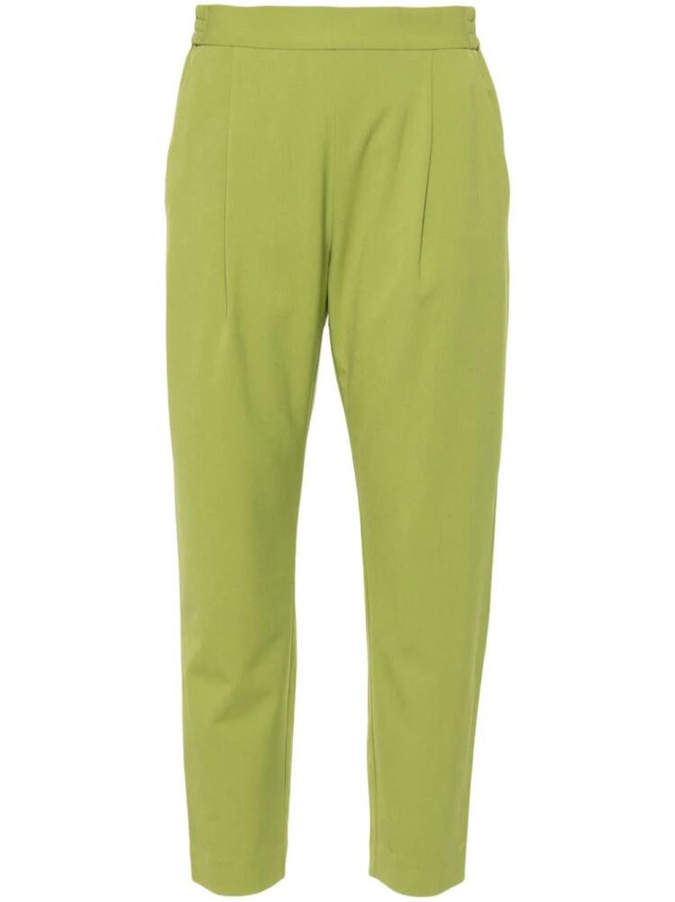 AllSaints elasticated-waist tapered trousers - Green Cover