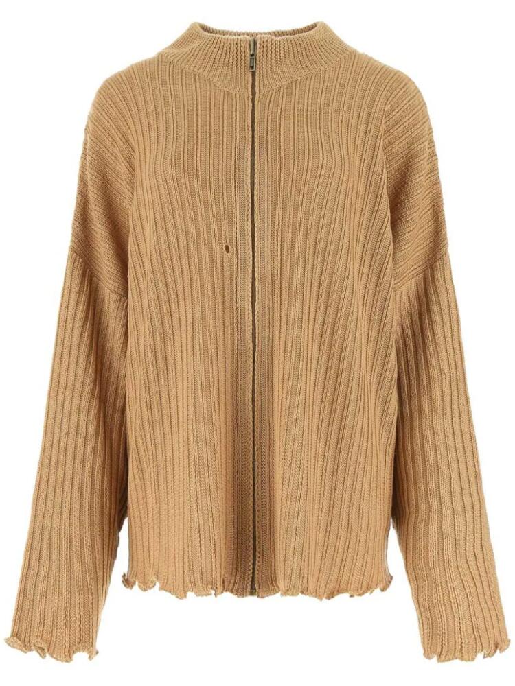 Maison Margiela Zipped cardigan - Brown Cover