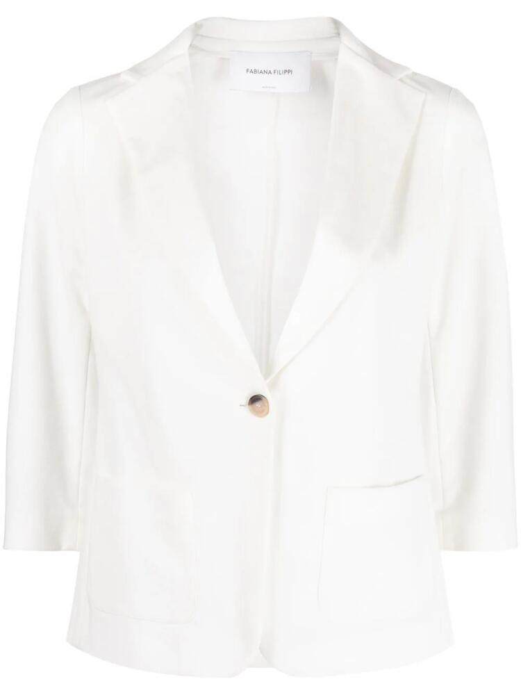 Fabiana Filippi single-breasted blazer - White Cover