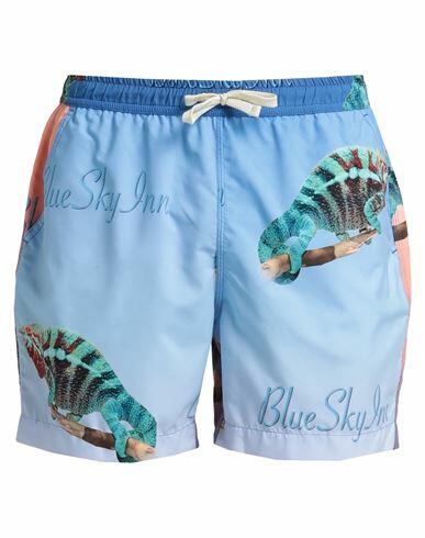 Blue Sky Inn Man Swim trunks Sky blue Polyester Cover